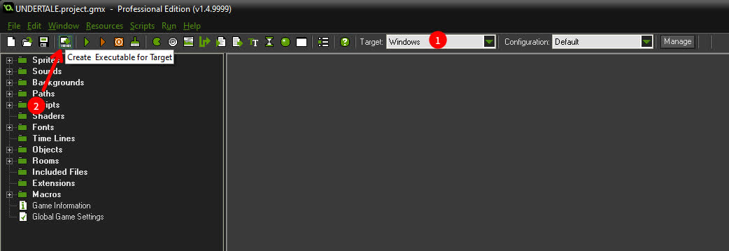Create Executable for Target